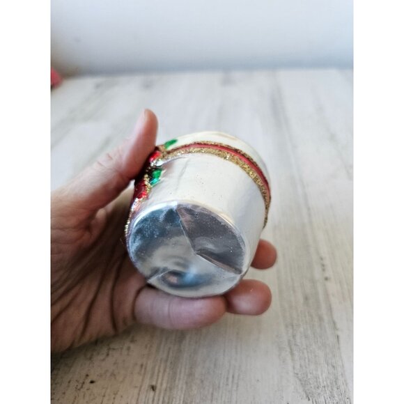 Glass 2000 Champagne bottle ornament ice celebration Xmas tree - Picture 6 of 7